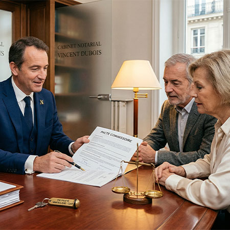 pacte commissoire notaire