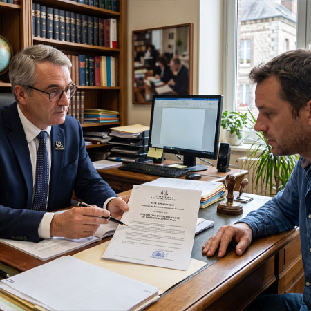 déclaration d'insaisissabilité notaire